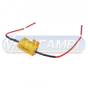 RESISTENZA PER LAMPADINE LED 50W/6 OHM